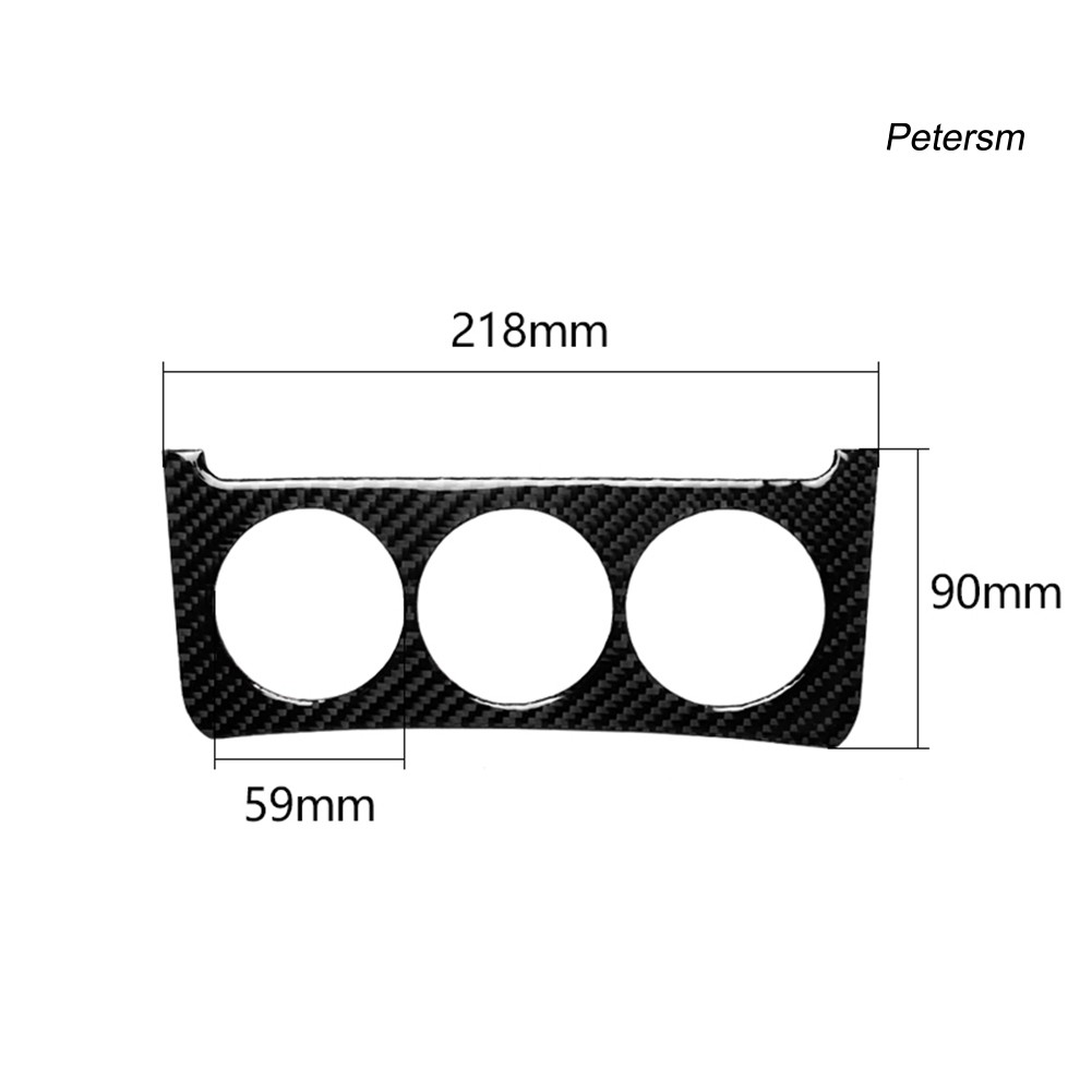 Set 2 Miếng Dán Trang Trí Nút Điều Khiển Trung Tâm Xe Hơi Nissan