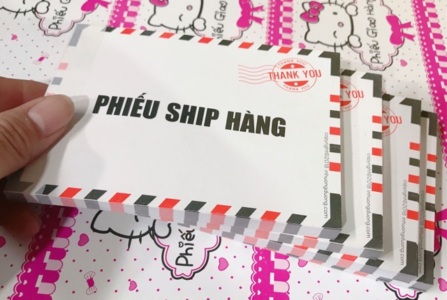 Phiếu ship hàng 100 trang giá rẻ