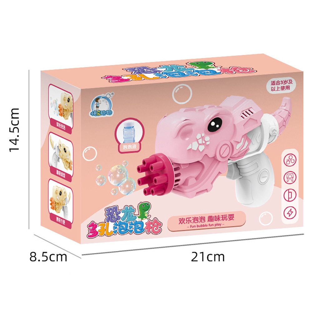 Đồ Chơi Súng Bắn Bong Bóng 7 Nòng Siêu Đẹp + Tặng Chai Dung Dịch Cho Bé