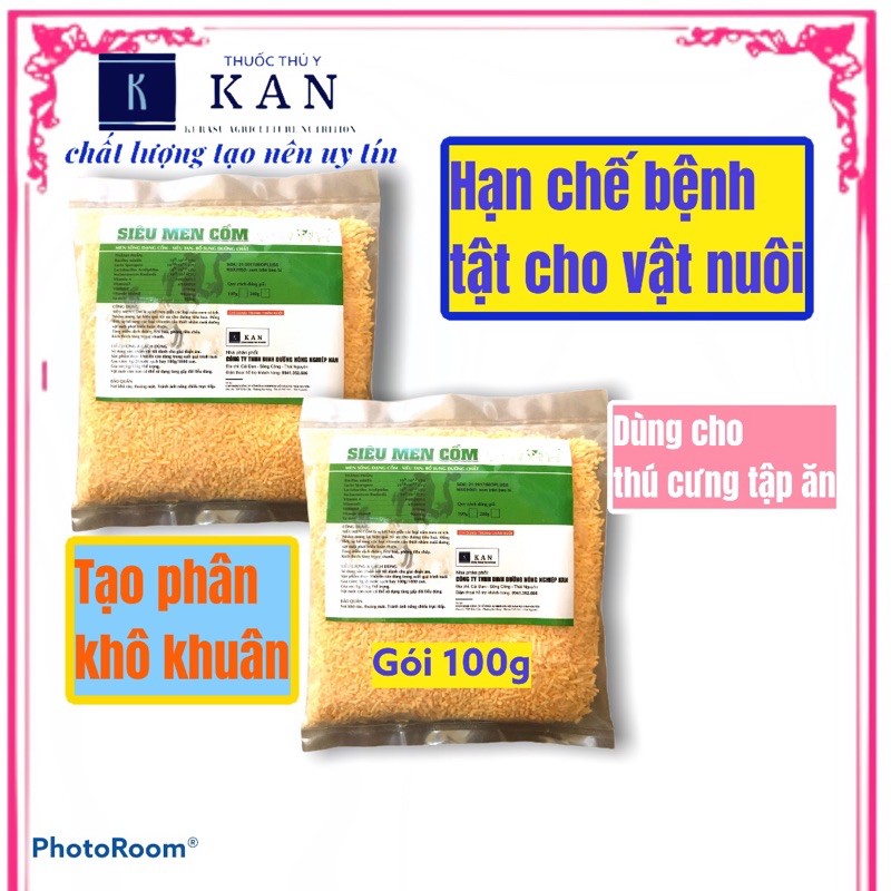 Siêu Men Tiêu Hóa Cho Chó Mèo, Gà Chọi . Kích Thích Tiêu hóa, Hạn Chế Tiêu Chảy Cho Lợn, Trâu, Bo