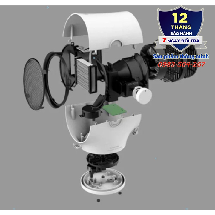 Máy sưởi - Quạt sưởi mini Xiaomi Smart Frog Treetop PTC KW-CH200 để bàn nhỏ gọn an toàn tích hợp nhiều tính năng