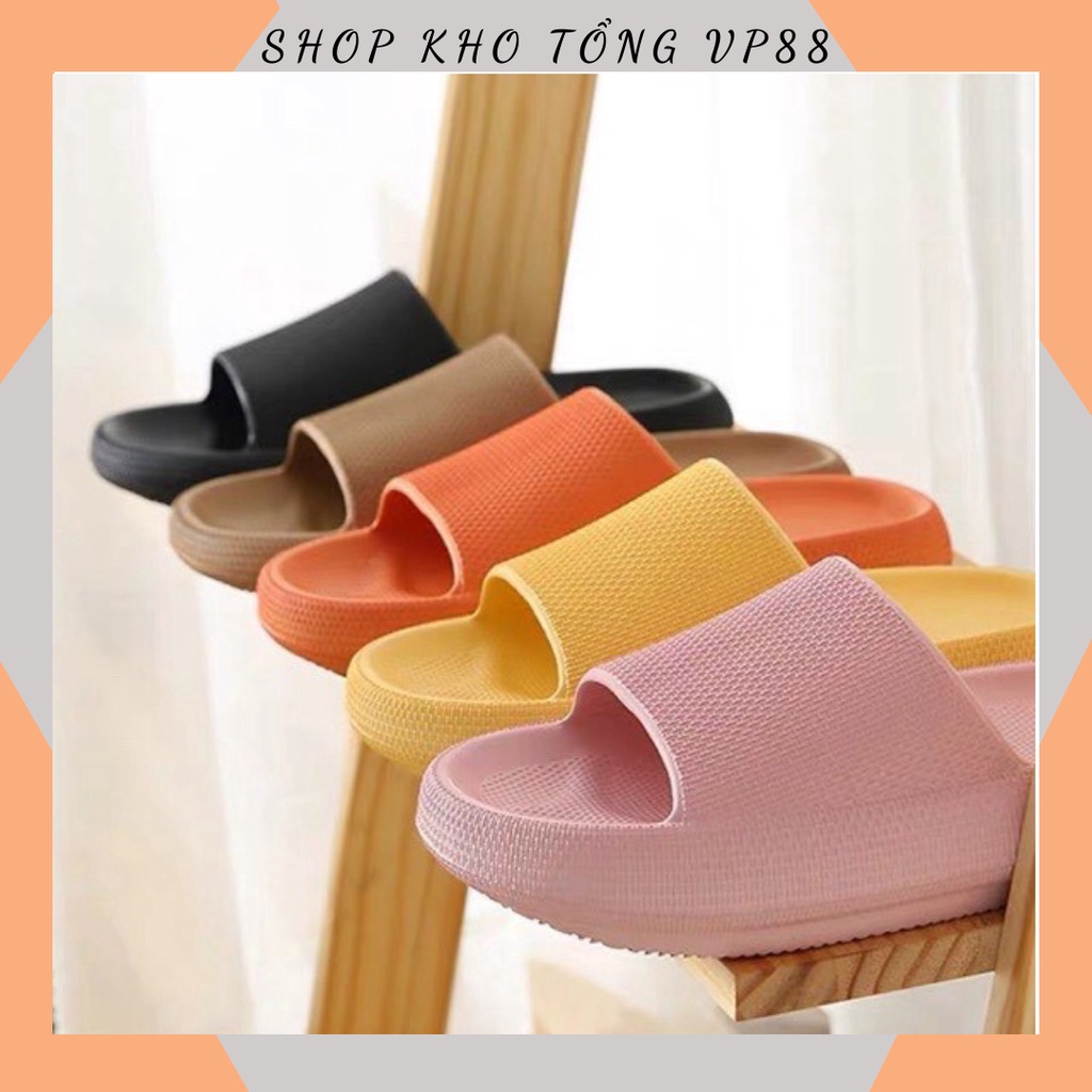 Dép Quai Ngang Nữ Đế Bánh Mì Trơn Phong Cách Hàn Quốc Đế Cao 4p 88222 SHOP KHO TỔNG VP88