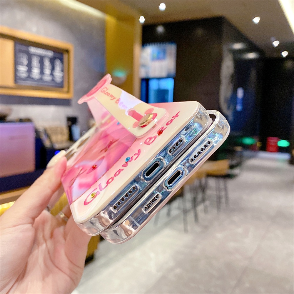 Ốp Điện Thoại Có Giá Đỡ Hình Gấu Cho iPhone 14max / 14pro Max / 13 Pro Max / 14 / 13 / 12 / 11 / XS / XS / XSMAX / 7P / 8P