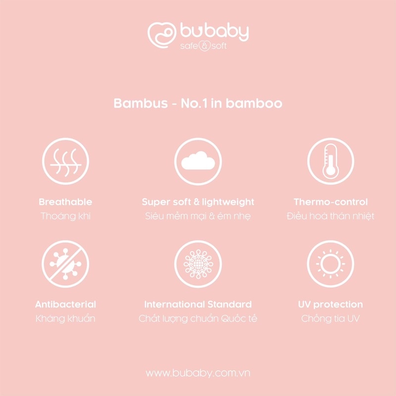 Bu Baby - Body đuôi cá Bambus mềm mịn, giữ ấm chân cho bé BB21021
