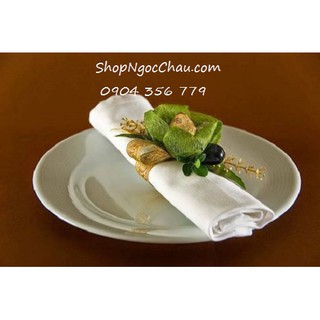 Khăn lau ly cốc không để lại bám bụi màu trắng