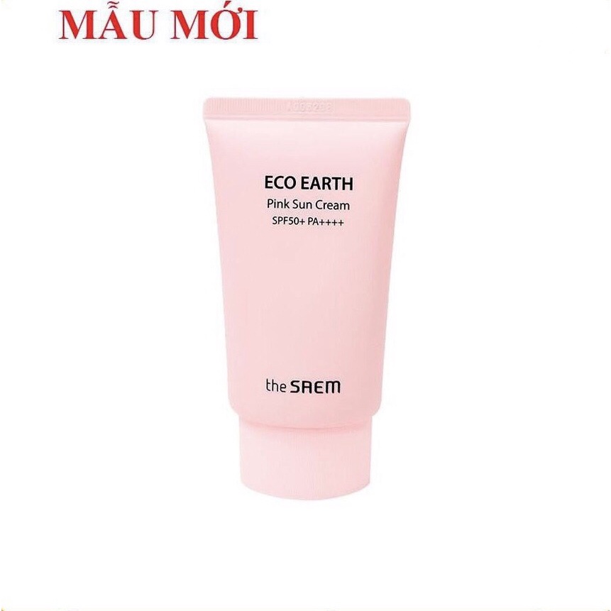 [2021] Kem chống nắng THE SAEM Eco Earth Power Pink