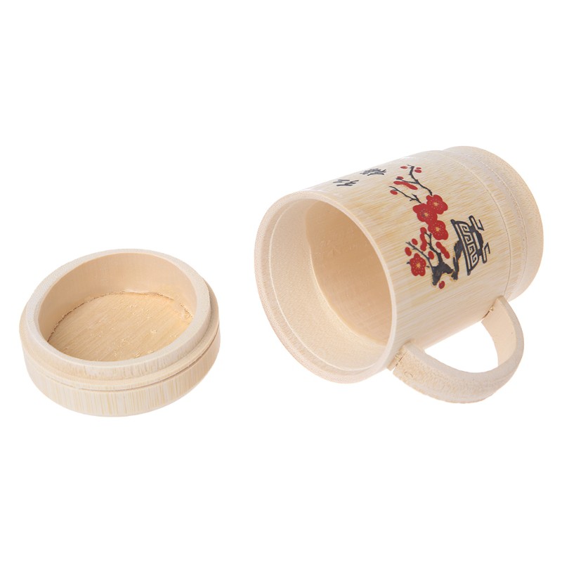 Cốc Uống Trà Có Nắp Bằng Tre Tự Nhiên Phong Cách Trung Hoa