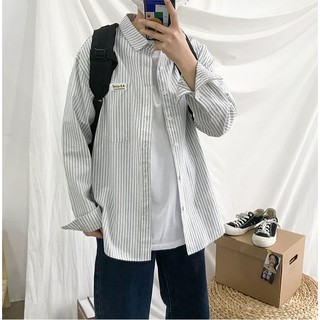 Áo sơ mi hàn quốc dài tay dáng rộng shirt loose sct8sm37