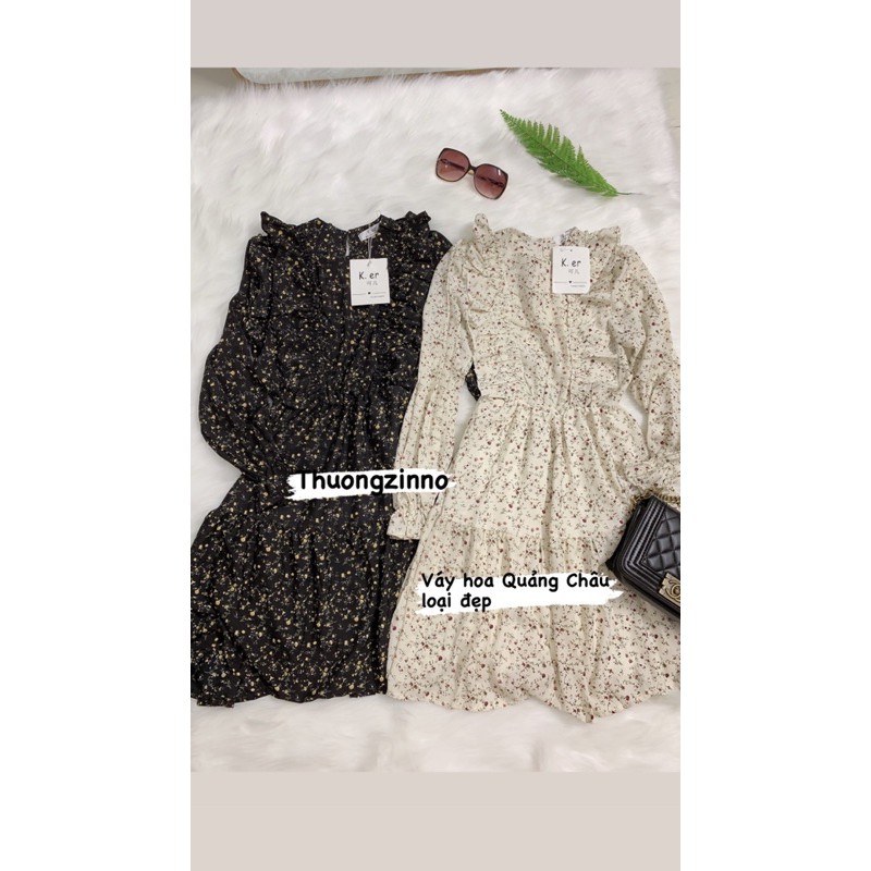 [Ảnh thật/Video]Váy hoa vạt bèo kiểu mới Váy hoa nhí vintage Hàn Quốc