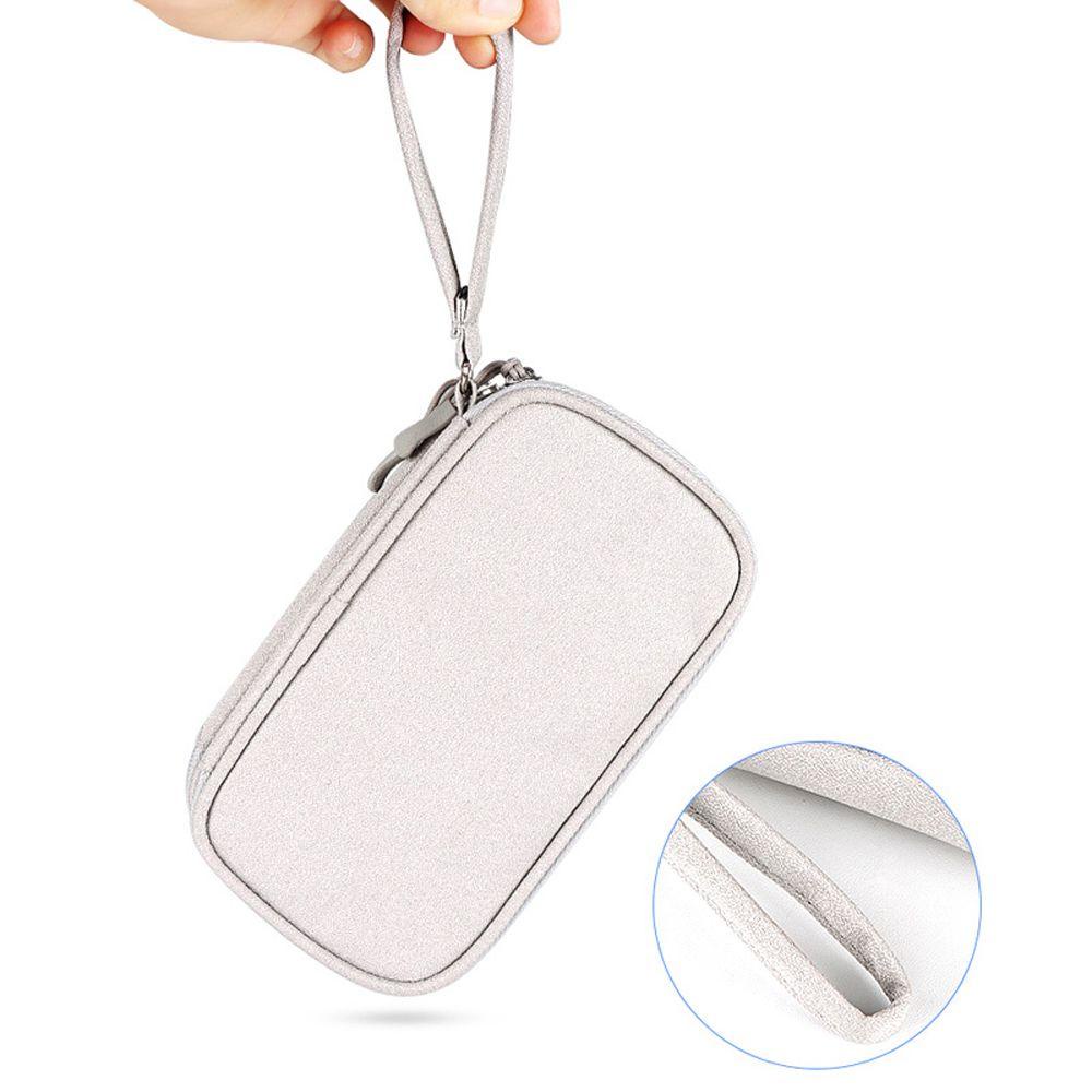 Túi Đựng Điện Thoại / Tai Nghe / Pin Sạc Dự Phòng Chống Thấm Nước Có Khóa Kéo Mang Đi Du Lịch Tiện Lợi