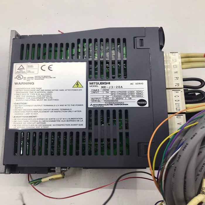 MR-J3-20A FULL Bộ điều khiển Servo+Motor 200W