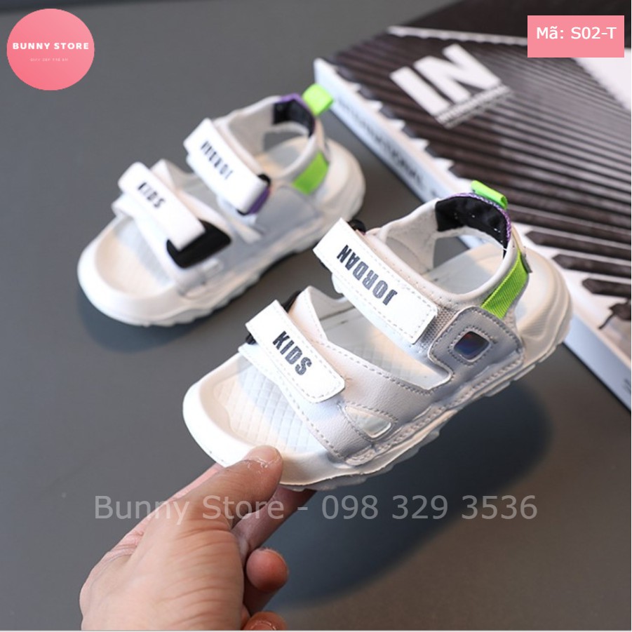 Sandal trẻ em Jordan cho bé trai cao cấp - Dép quai hậu chống trơn trượt, chống vấp thoáng khí cho bé BUNNY STORE BN09