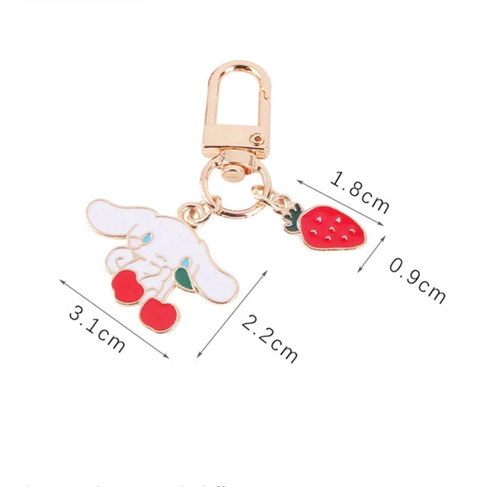 Móc Khóa Kim Loại Hình Chú Chó Cinnamoroll Dễ Thương Dùng Trang Trí Điện Thoại
