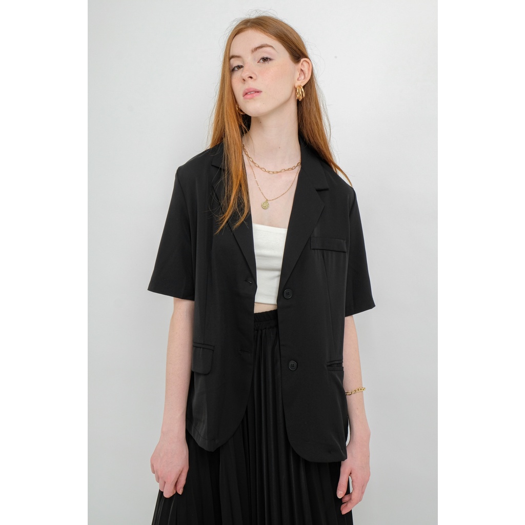 Áo Blazer Mỏng Tay Ngắn Nữ | HQ2273 | Lana Official