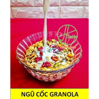 Ngũ cốc ăn kiêng Granola,không đường, gồm 9 loại hạt cao cấp nhập khẩu, chỉ 30% Yến mạch