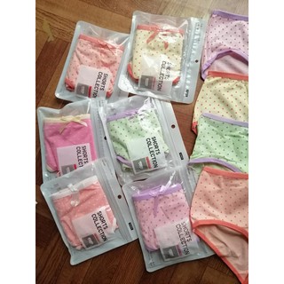 Set 5 quần lót coton chấm bi kute