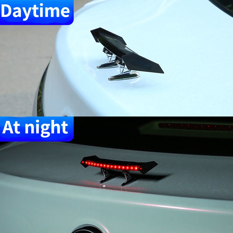 Cánh Gió Mini Dạ Quang Năng Lượng Mặt Trời Trang Trí Đuôi Xe Hơi