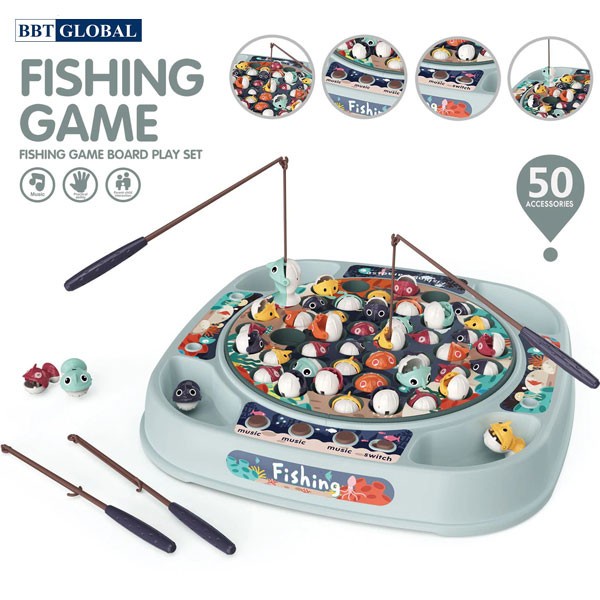 Bộ đồ chơi câu vịt cao cấp có nhạc cho bé BBT Global 889-141