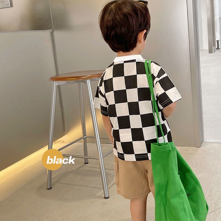 Áo Thun Tay Ngắn Cổ Tròn Dáng Suông Dễ Phối Đồ Thời Trang Hè Phong Cách Hàn Quốc Mới Cho Bé Trai 2022