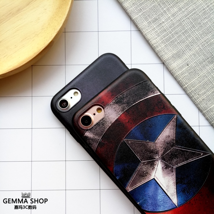 Ốp Điện Thoại Chống Sốc In Hình Captain America Cho Iphone 13 Pro 11 Pro Max Xr 6s 7 8 Plus 12 Mini 14 Pro Xs Max
