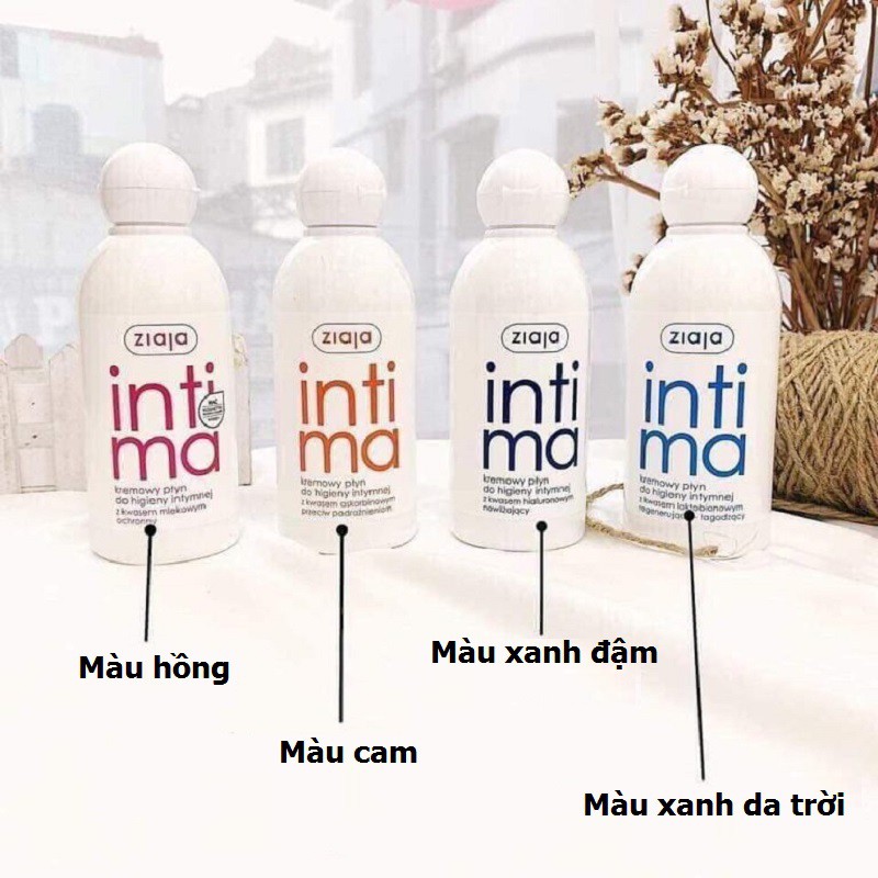 [ Hàng Chuẩn ] Dung Dịch Vệ Sinh Phụ Nữ Intima Ziaja Ba Lan, Lọ 200ml, Giúp Làm Sạch Vùng Kín An Toàn Hiệu Quả