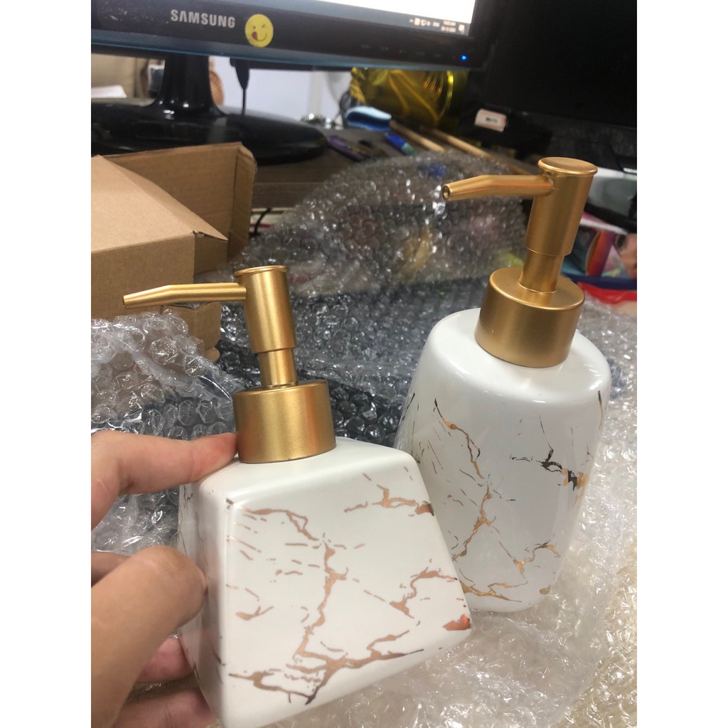 Bình Đựng Nước Rửa Tay, Sữa Tắm, Dầu gội đầu Vòi Nhấn loại 260ml. Đồ Dùng Phòng Tắm | BigBuy360 - bigbuy360.vn