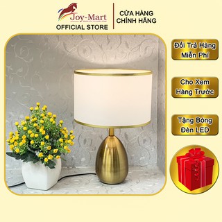 Đèn Ngủ Đầu Giường  ♥️JOYMART♥️ Đèn Bàn Trang Trí Phòng Ngủ Khách Sạn Chất Liệu Mạ Đồng - Bóng LED 3W Asia MB632
