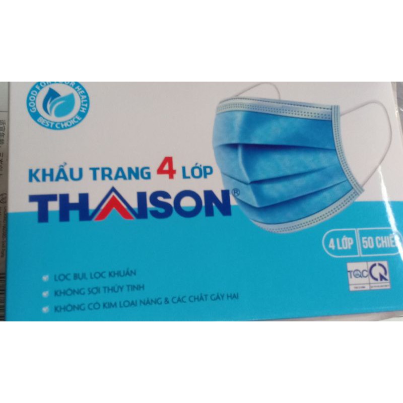 một chiếc khẩu trang y tế 4 lớp