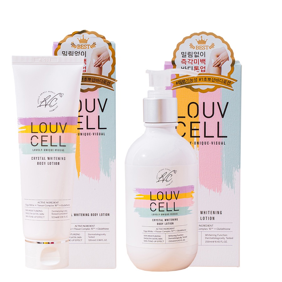 Kem Dưỡng Thể Trắng Da Louv Cell Crystal Whitening Body Lotion (MỚI)