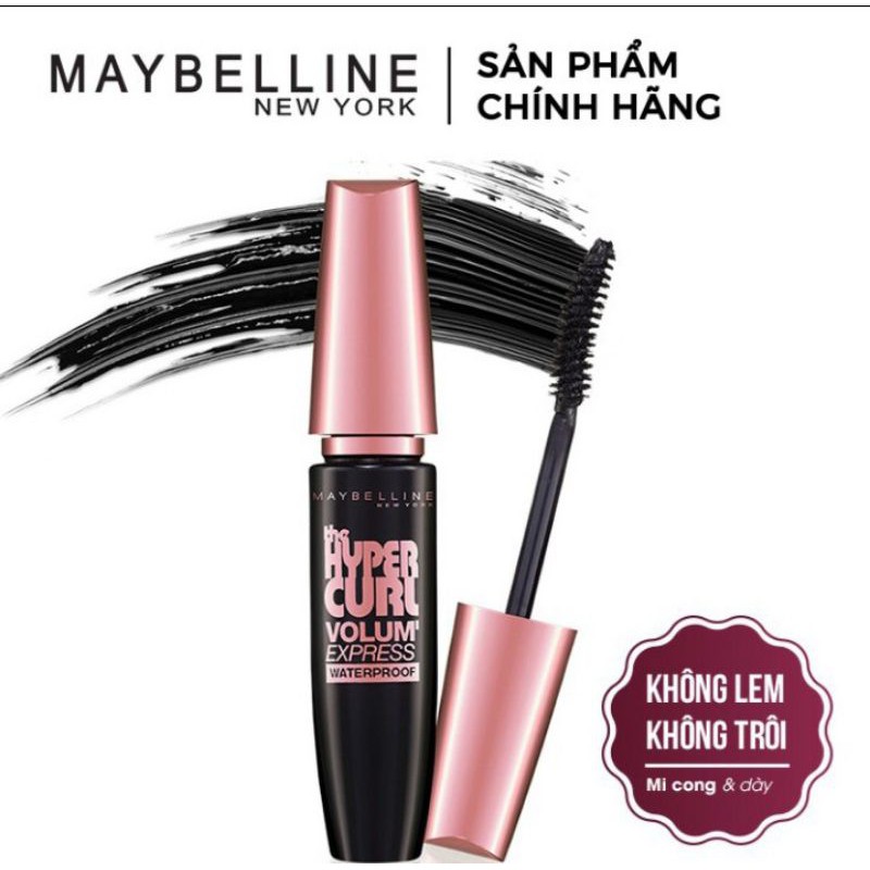 [CHÍNH HÃNG] Mascara Maybelline Volum’ Express Hyper Curl 9.2ml Siêu Dày Và Dài Mi PM705