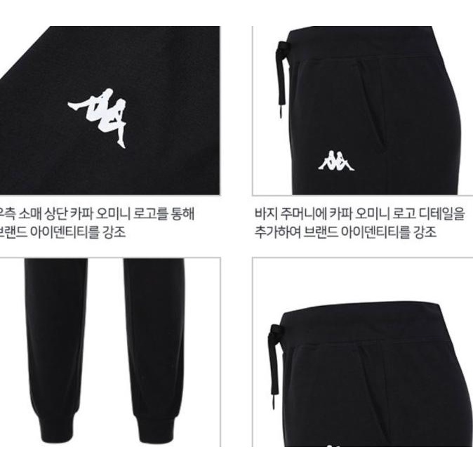 Áo thun Kappa SWEATPANTS màu đen 3007