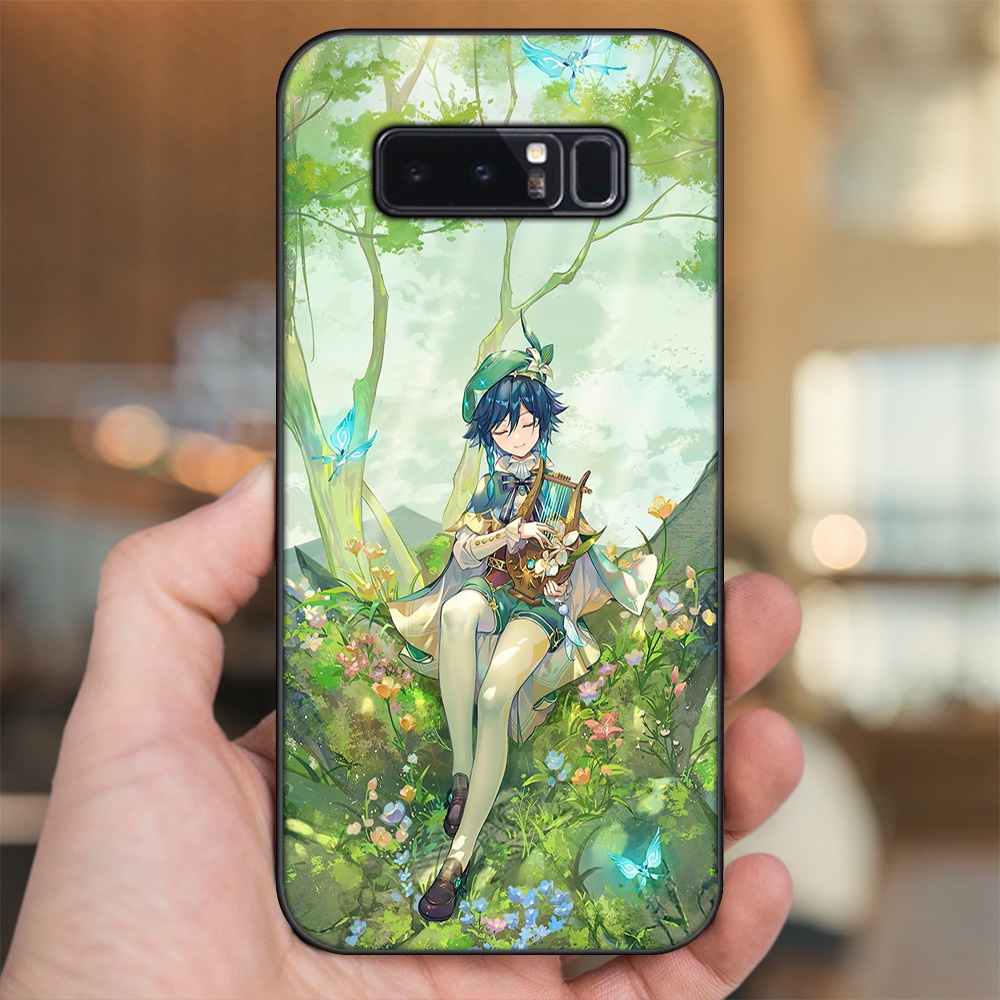 Ốp lưng Samsung Note 8 viền đen in hình Venti Genshin Impact