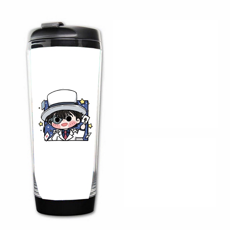 Bình nhựa đựng nước in hình  CONAN, KAITO KID Thám tử lừng danh anime chibi xinh xắn độc đáo