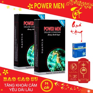Bao cao su Powermen Longshock bộ 24 BCS 2CA13FRO3