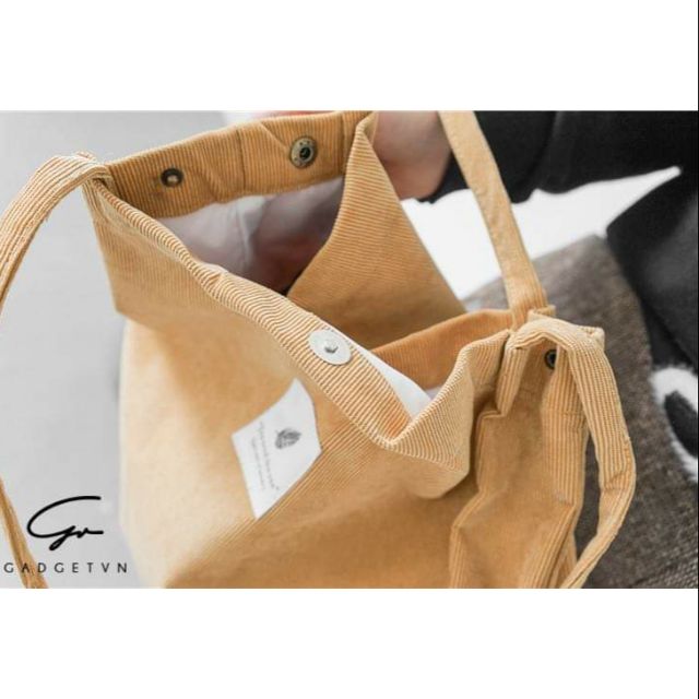 Túi tote nhung tăm