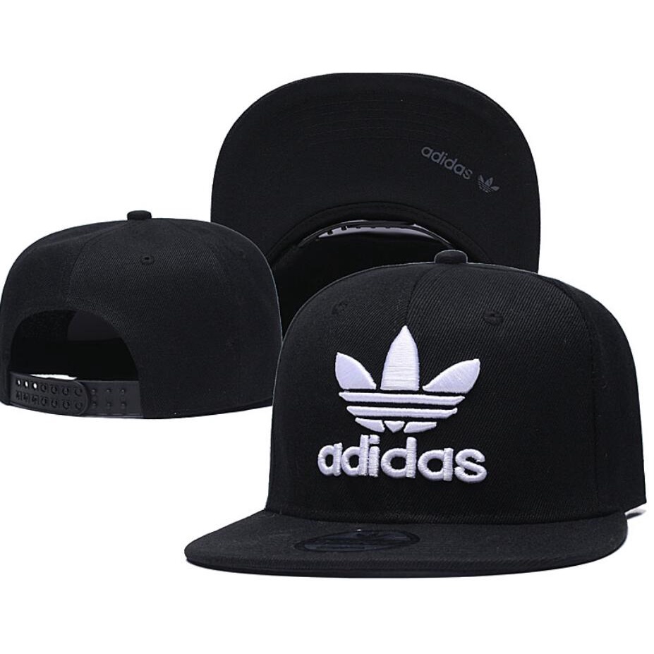 Mũ Lưỡi Trai Thêu Chữ ad Màu Trắng Đen Phong Cách hip hop Thời Trang Cho Nam Và Nữ GbA1