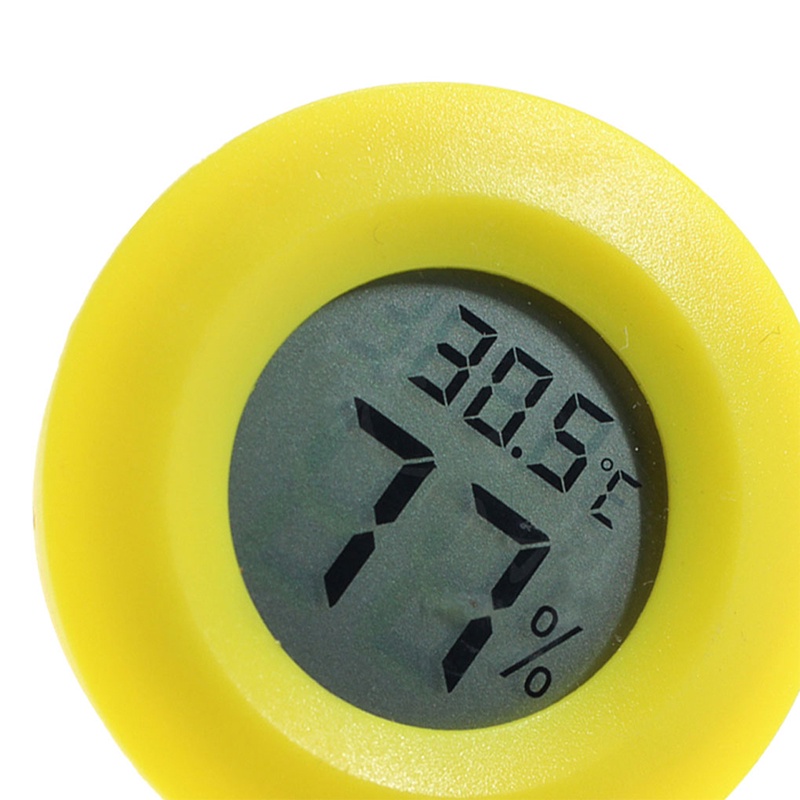 Xingherfine LCD Display Thermometer Hygrometer Practical Digital Indoor Round Thermometer XGF