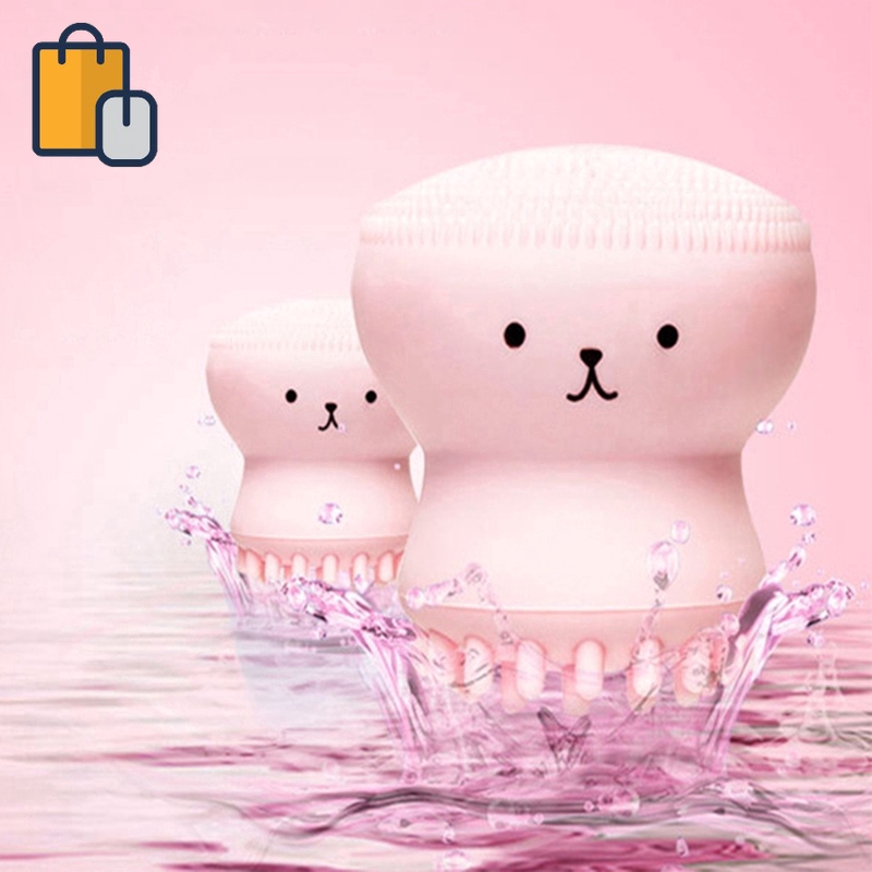 Cọ rửa mặt Silicon massage tẩy tế bào chết dạng bạch tuộc tiện dụng cho nữ