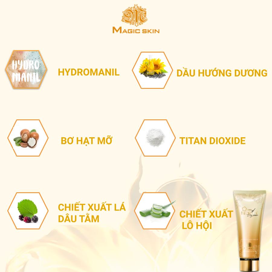 Combo sữa dưỡng thể cấp ẩm hương nước hoa ban ngày và ban đêm Magic Skin Queen Of Beauty