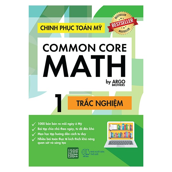 Sách - Chinh Phục Toán Mỹ - Common Core Math (Tập 1) - Argo Brothers