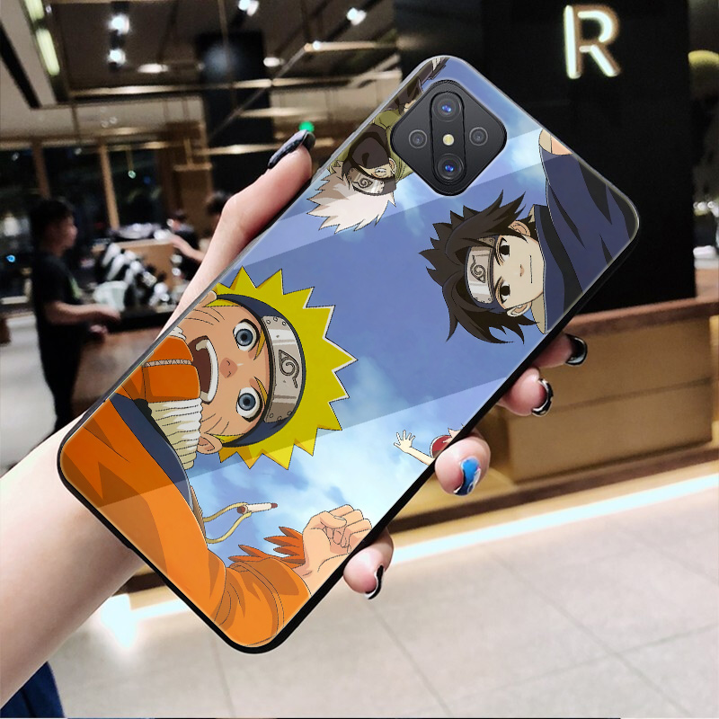 2021 Boutique Phone Case Redmi Note 8 8T 9 Xiao Mi 8 9 F1 A1 5X A2 6X Pro Max Glass case Naruto