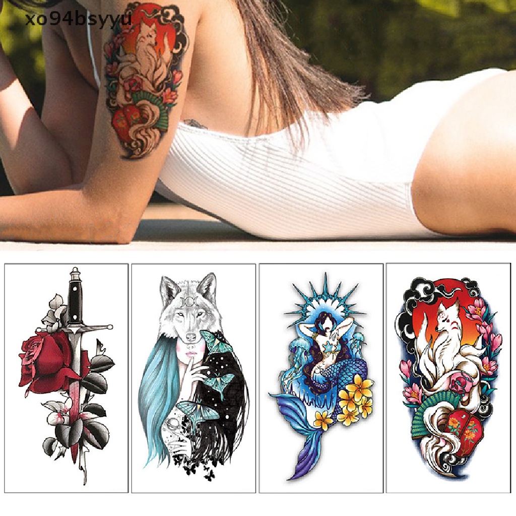Hình Xăm Dán 3D Chống Thấm Nước Xo94Bsyu Độc Đáo
