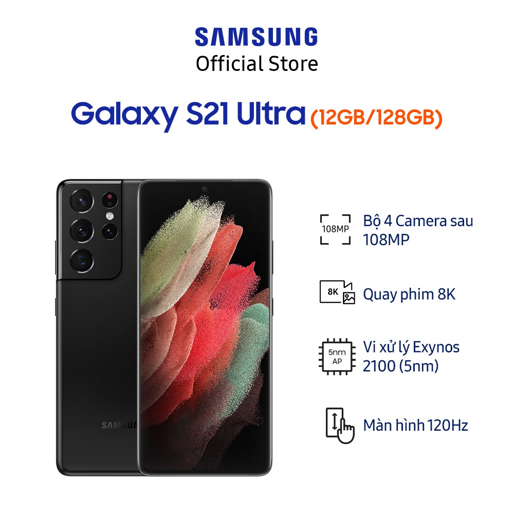  Điện Thoại Samsung Galaxy S21 Ultra 5G (12GB/128GB) - Hàng Chính Hãng | WebRaoVat - webraovat.net.vn