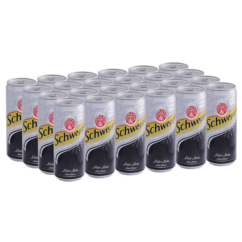 NƯỚC SODA SCHWEPPES 330ML THÙNG 24 LON