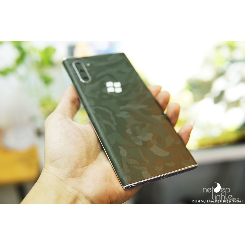 Samsung Note 10 plus dán Film 3m vân Camo xanh F4