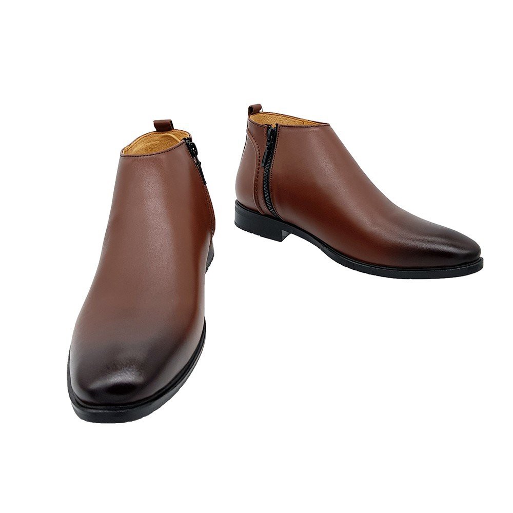 Giày Cổ Lửng Nam Giày Chelsea Boot Nam Da Bò Thật Ensado CL0816 (Nâu) | BigBuy360 - bigbuy360.vn