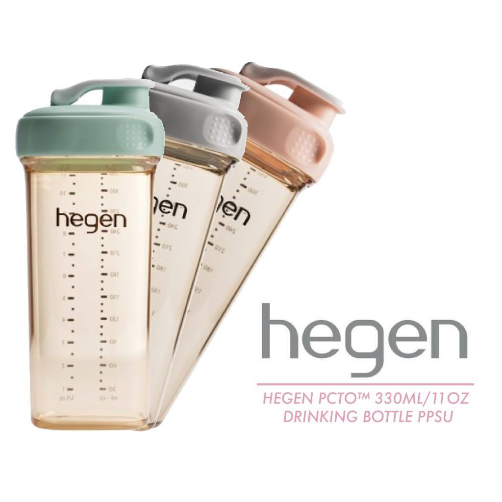 Bình uống nước Hegen PPSU 330ml đủ màu