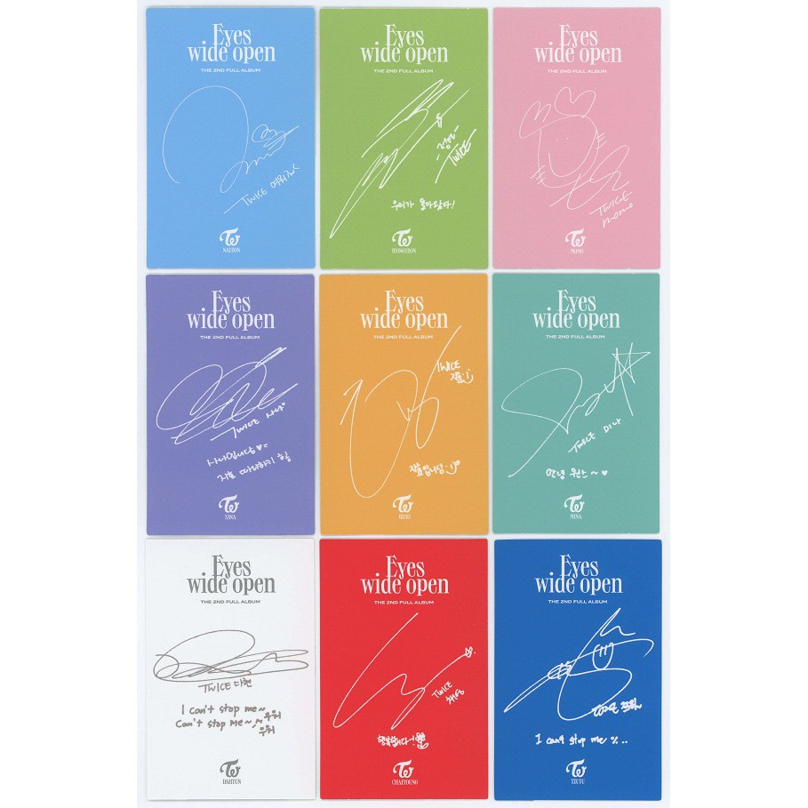 CARD UNOFF] Bộ ảnh album Eyes wide open của nhóm Twice
