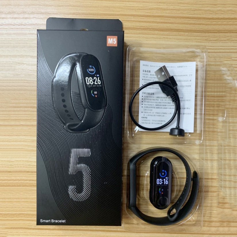 Đồng hồ thông minh M5-M6 BT 5.0 Tiếng Việt mới nhất 2020 Tặng khuyên tai đeo xinh xắn cho nữ