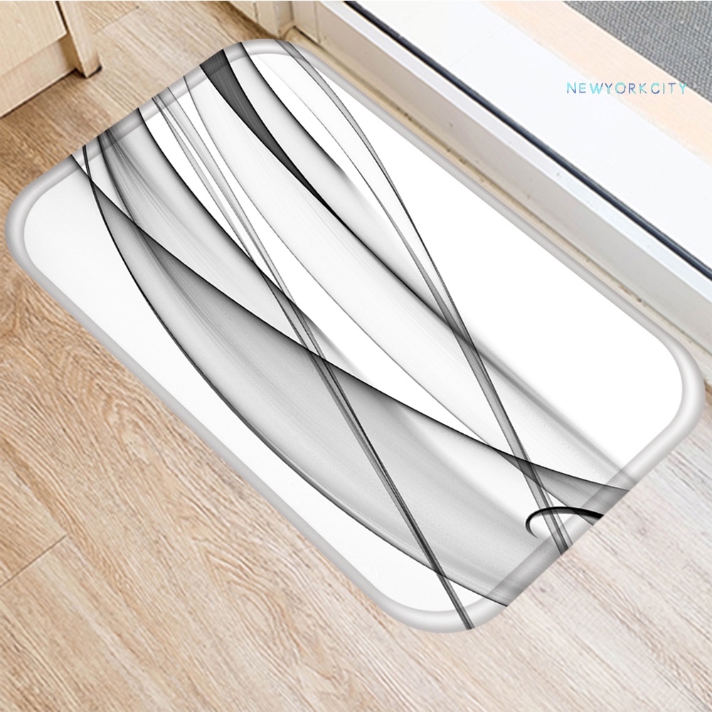 Thảm lót cửa chùi chân Chống Trượt In Họa Tiết Bắt Mắt